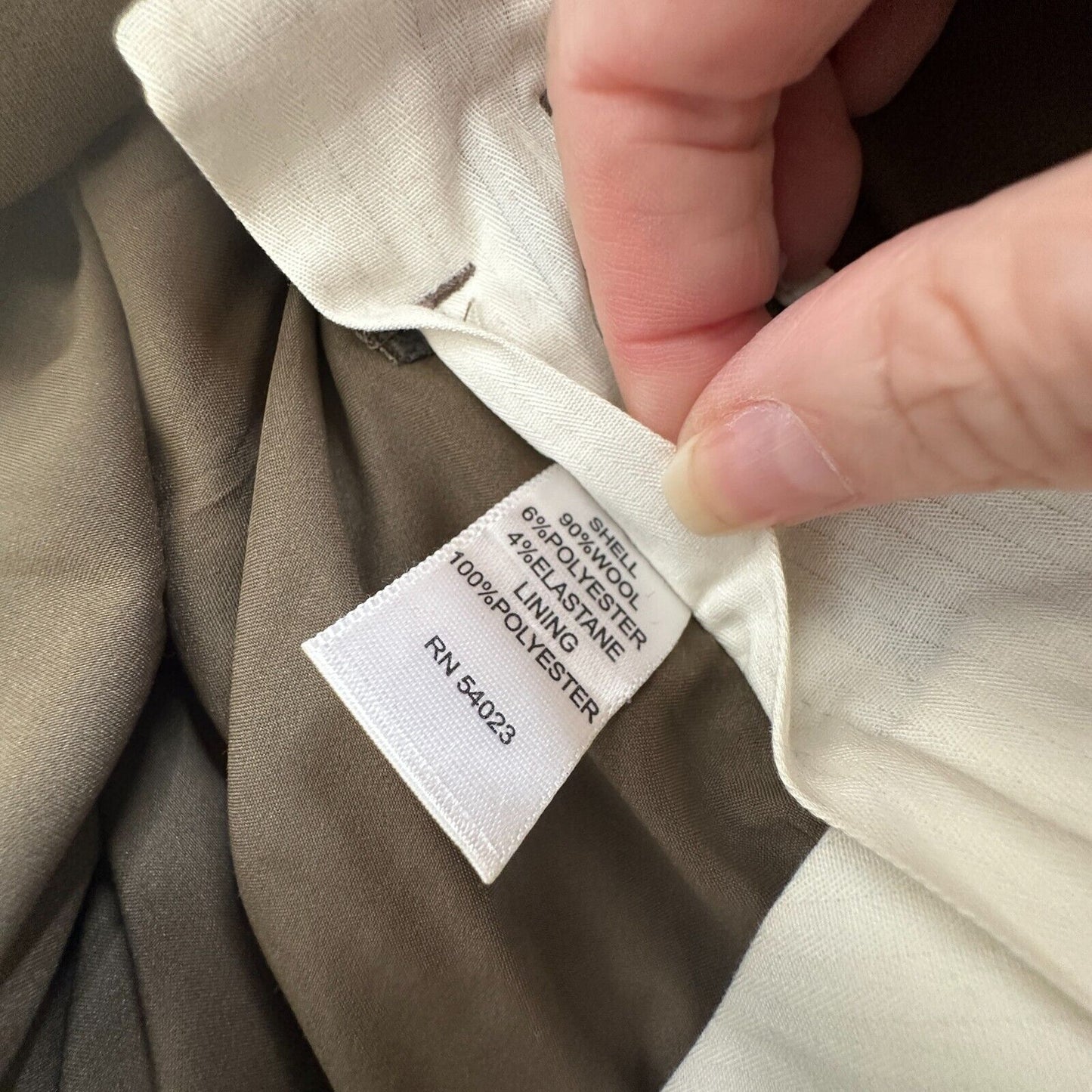 Banana Republic Brown Pinstripe Martin Fit Wide Leg Stretch Cuffed Dress Pant 4