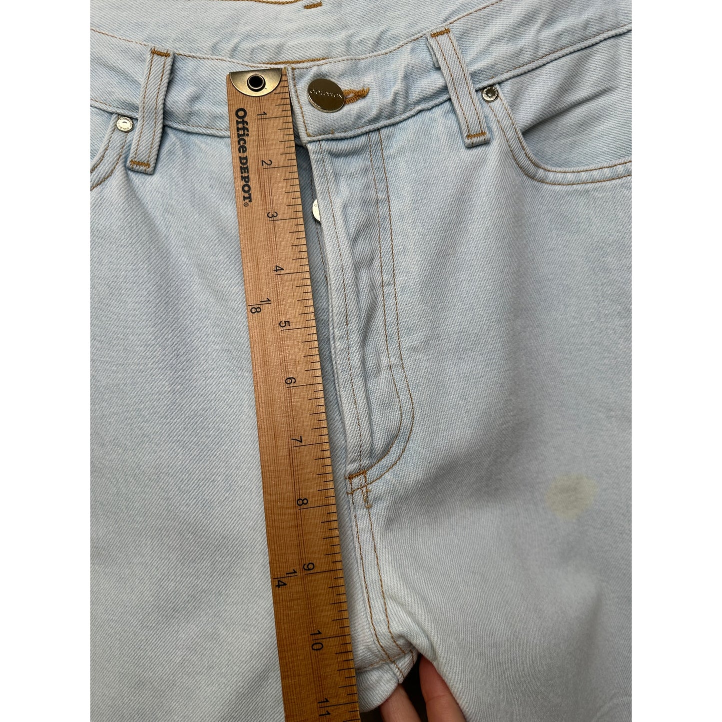 Goldsign Light Wash Straight Leg Jeans Women’s 29 Button Fly Made in USA