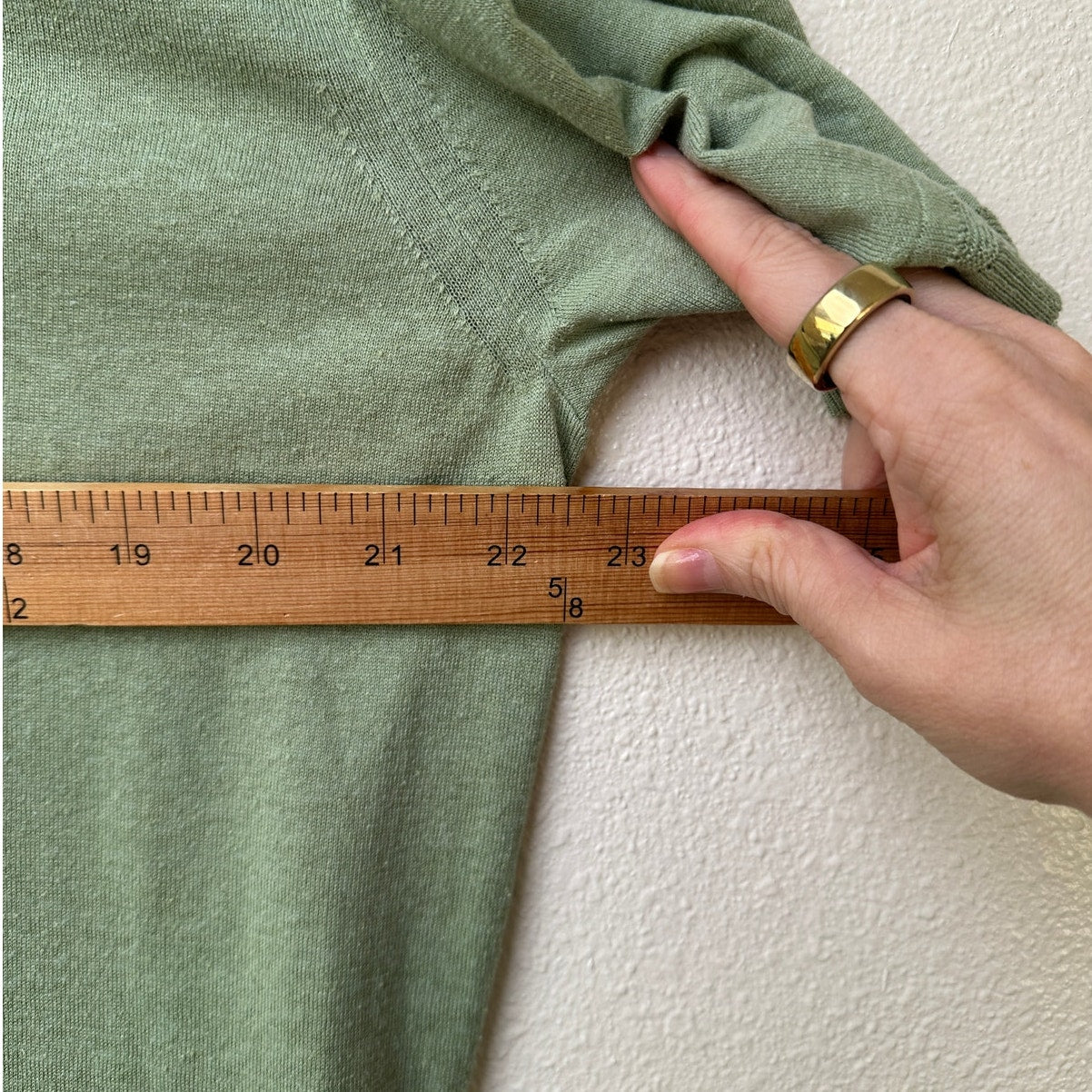 Loro Piana Polo Shirt Sage Green Mens US L Slub