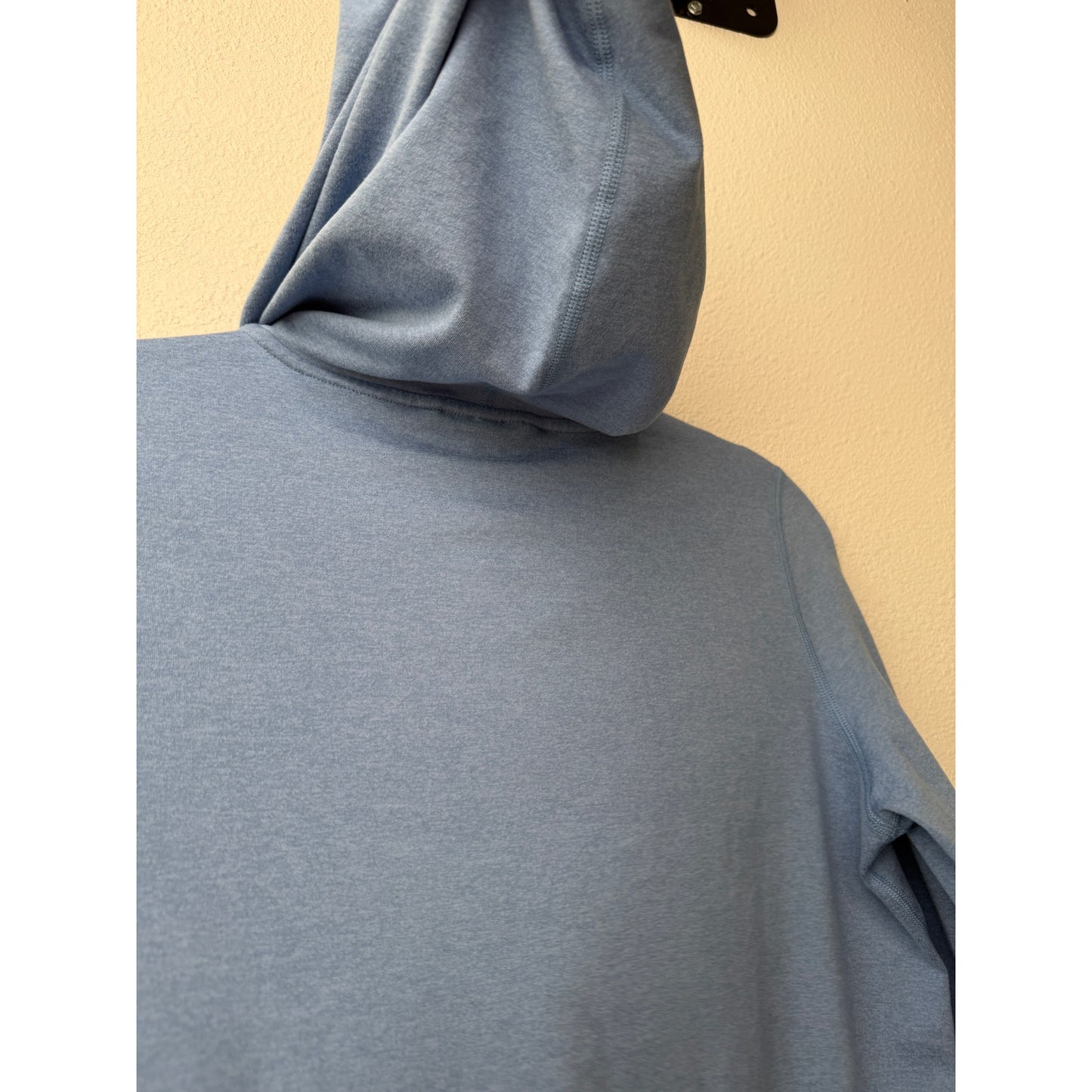 Vuori Blue Hooded Crop Sweater XS Lightweight Long Sleeve Pullover Women