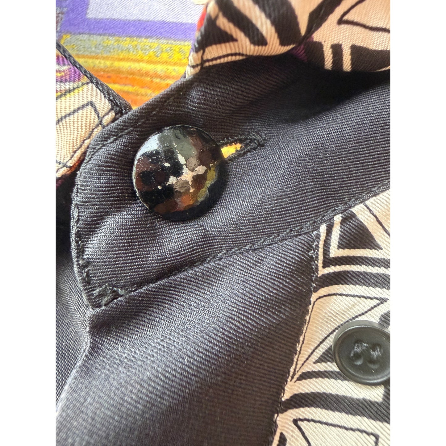 Gianni Versace Men's XL Purple Teatro Silk Shirt