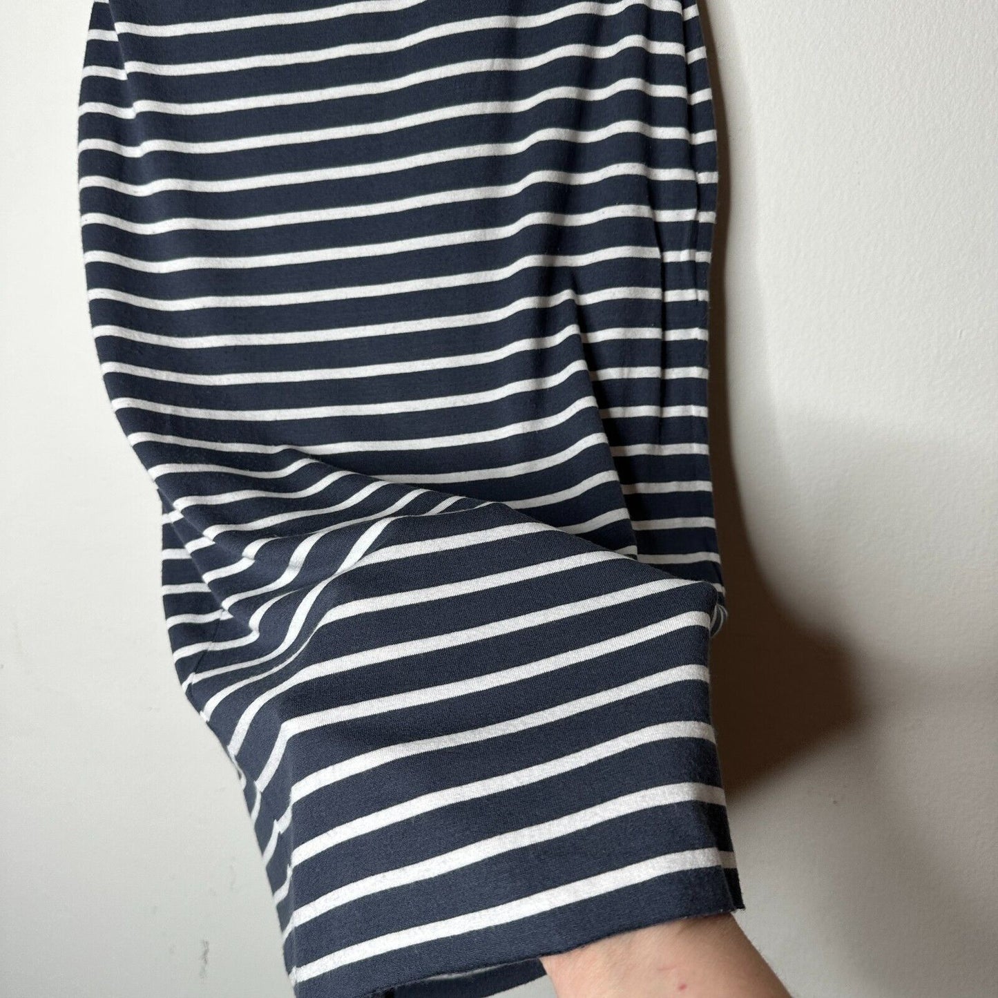 Bailey 44 Gray & White Stripe Bianca Knit Jersey High Waist Below Knee Skirt XS