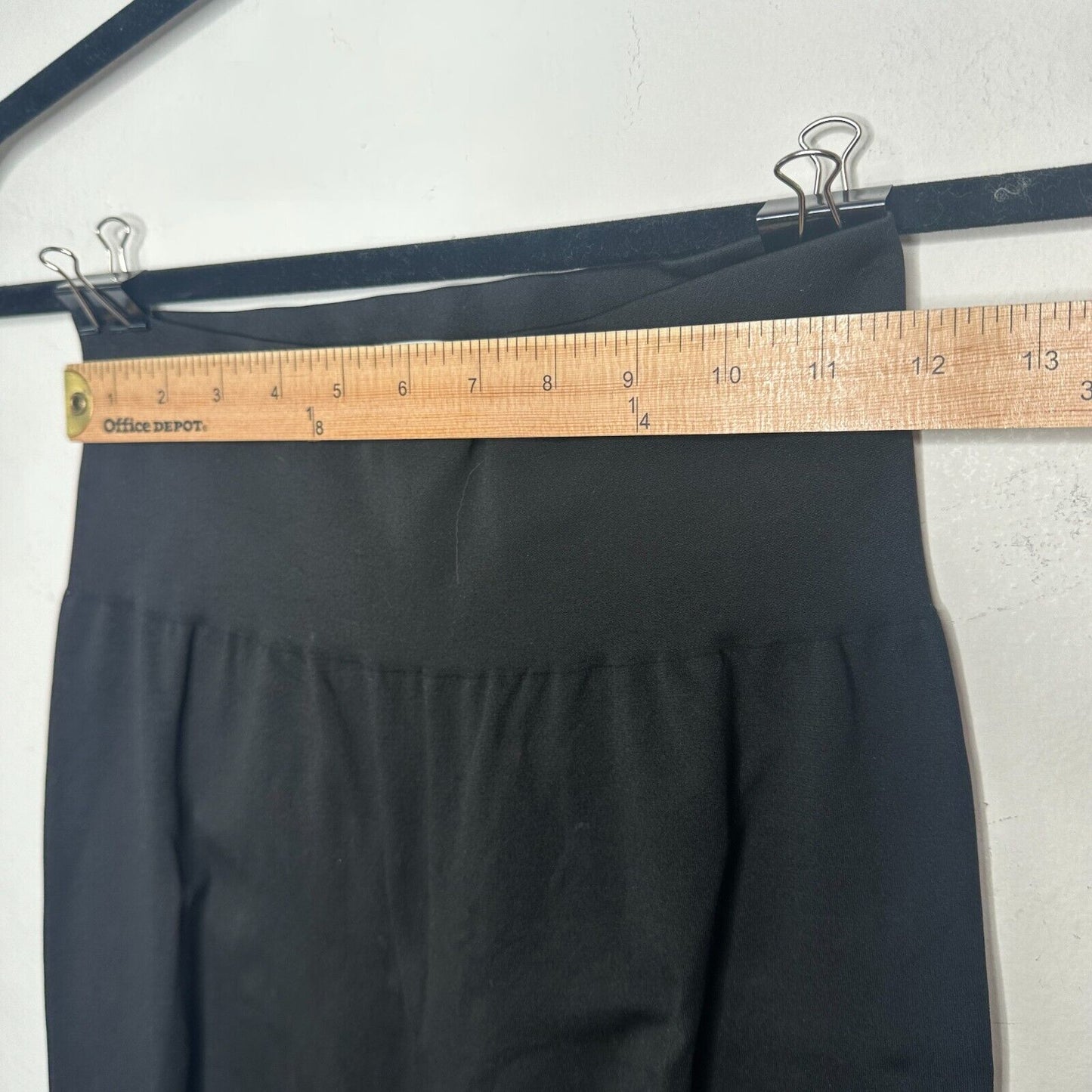 Wolford Sexy Black Linda Leggings Open Side Slit Tan & Pearl Embellishment Small