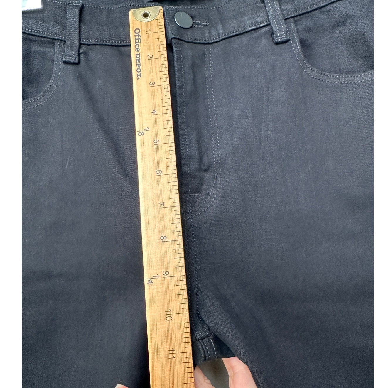J Brand Alana Vesper High-Rise Skinny Jeans Black Women’s 31 Raw Hem