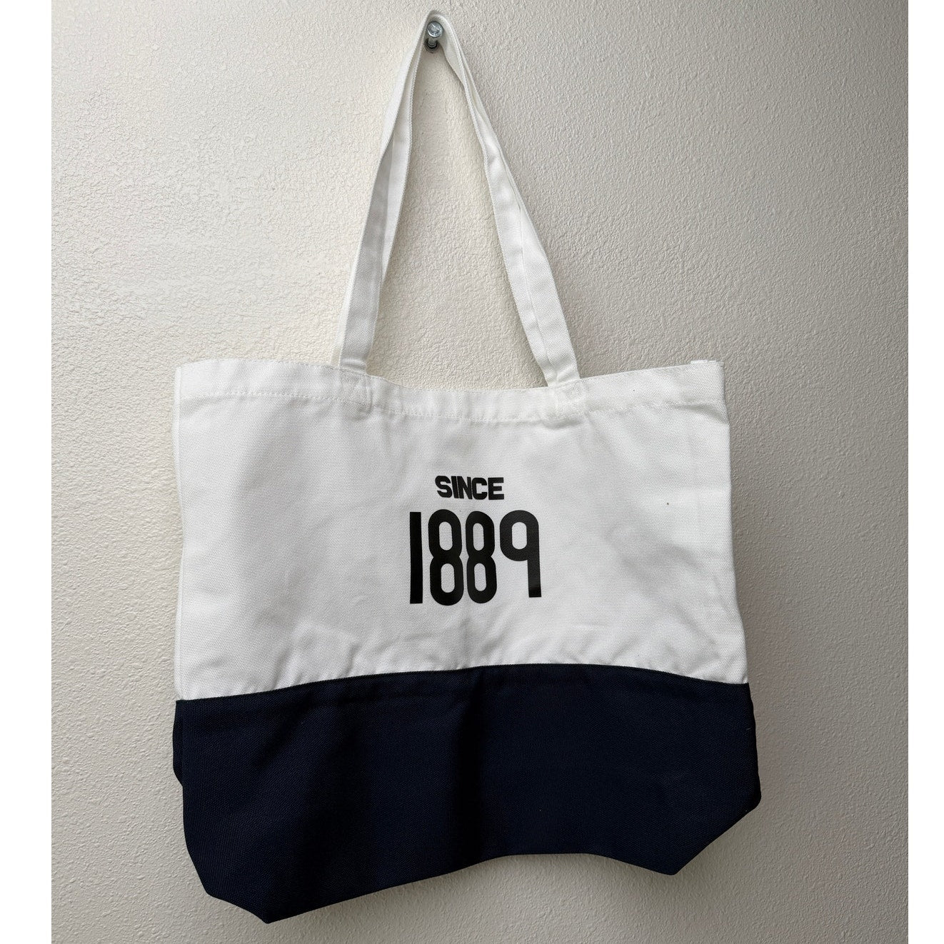 NWT Michelin Logo Tote Bag White Navy Black Unisex