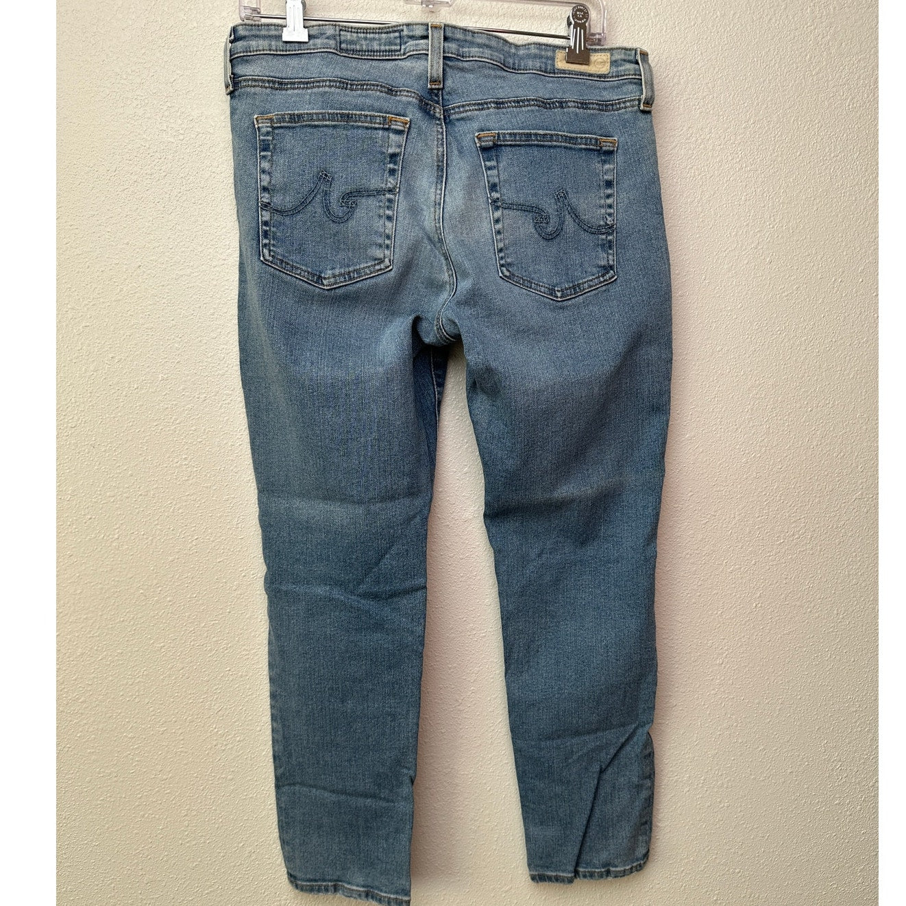 Adriano Goldschmied The Prima Crop Jeans Light Blue Women’s 31 Distressed