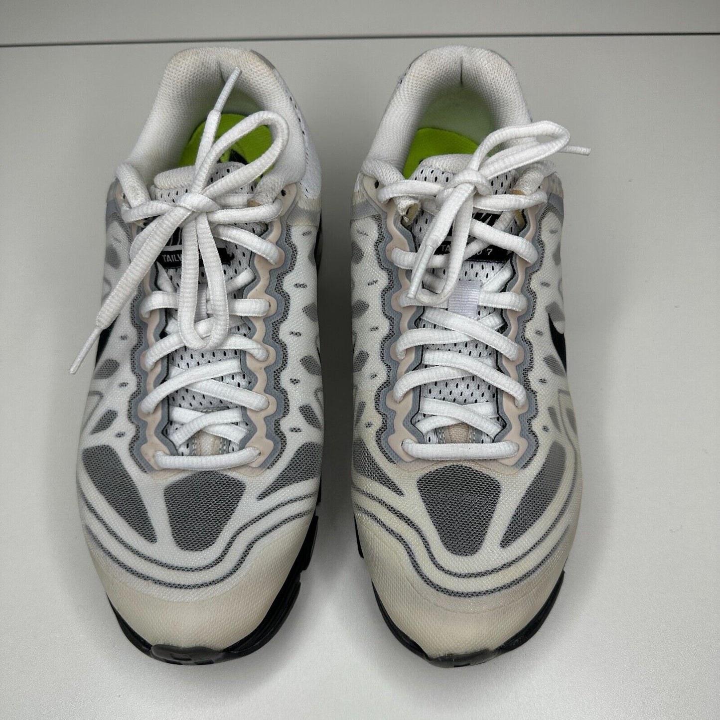 Nike Cream White Black Gray Tailwind 7 Max Air Womens Running Sneakers Size 9
