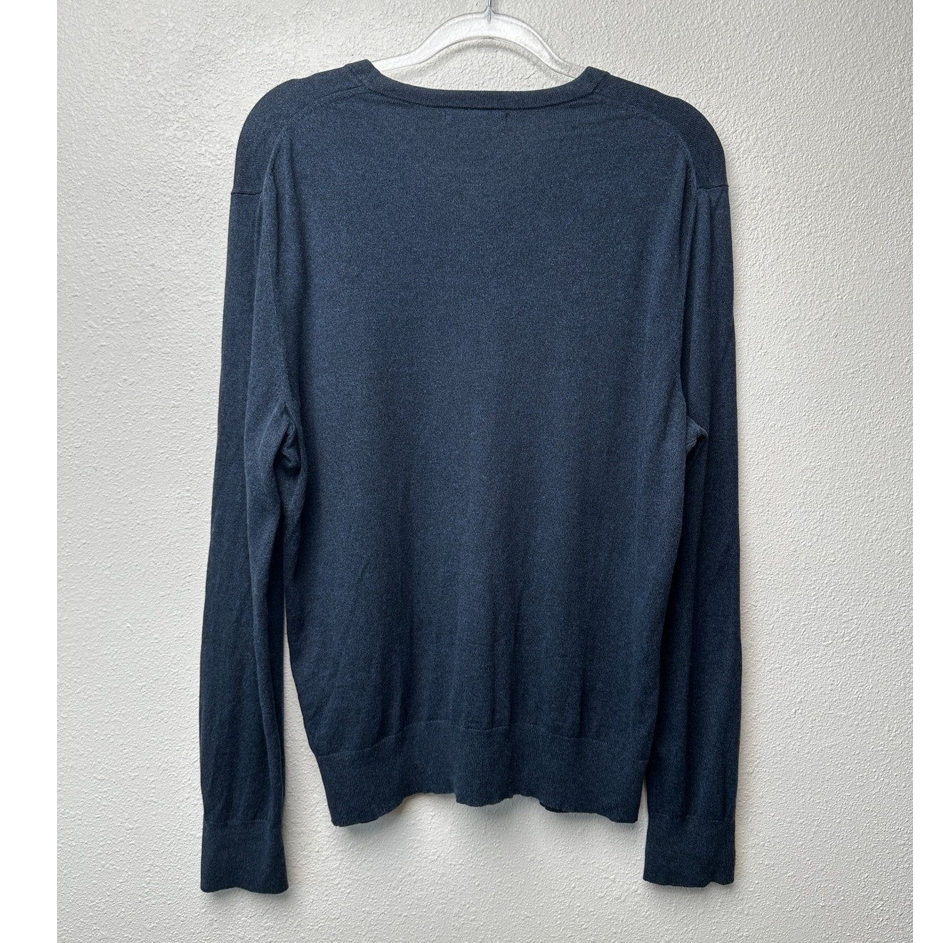Banana Republic V Neck Sweater Blue L Silk Cashmere