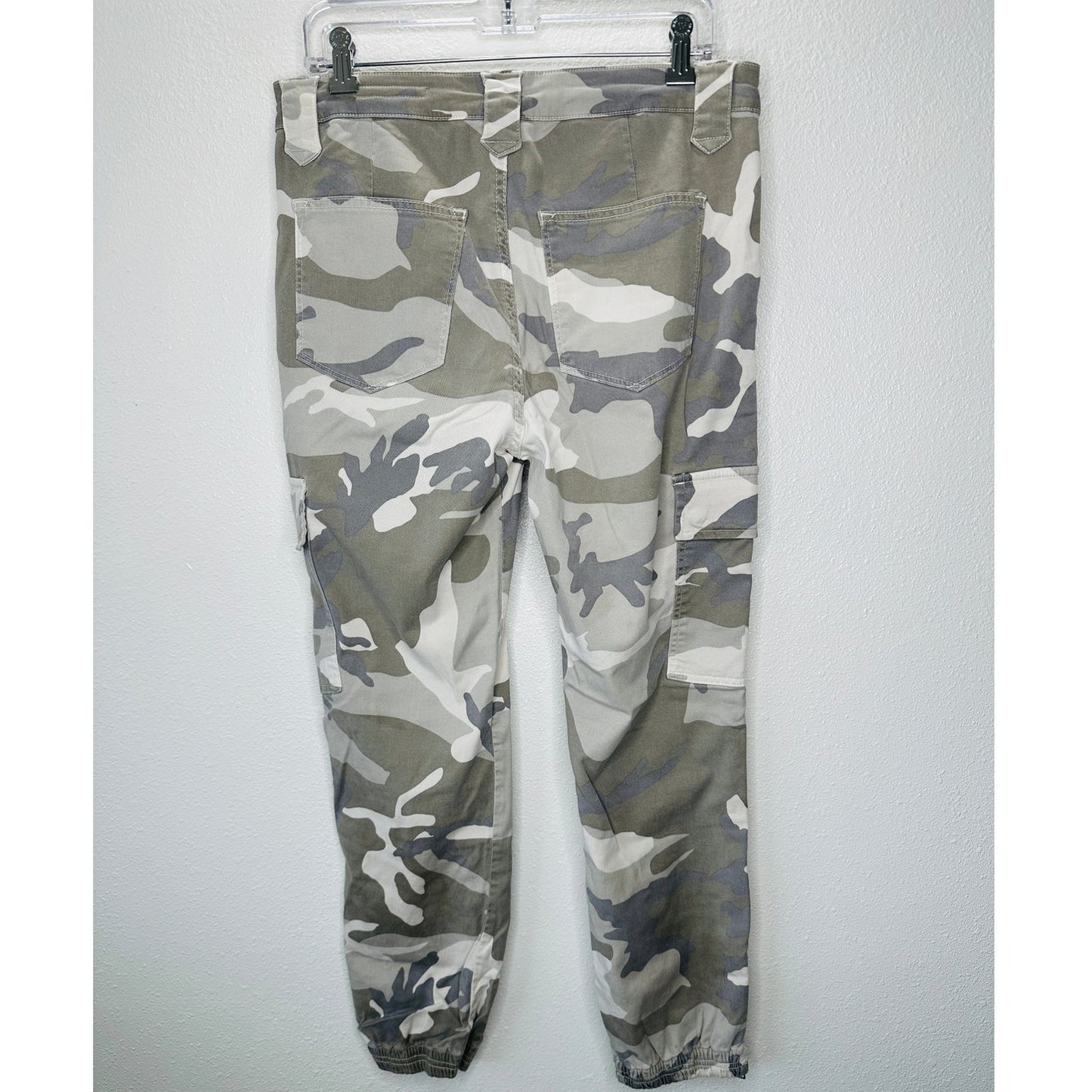 Allsaints Tan & Green Camo Nola Cargo Jogger Zip Ankle Trouser Pant 29