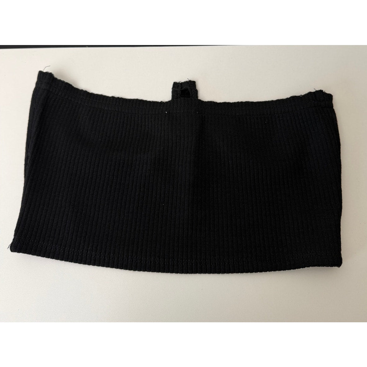 NWT Le Lis Black Knit Corset Top Women's S