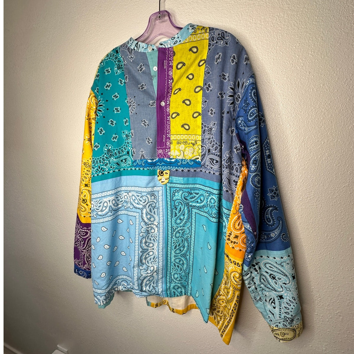 Children of the Discordance Multicolor Bandana Patch Long Sleeve Shirt 3