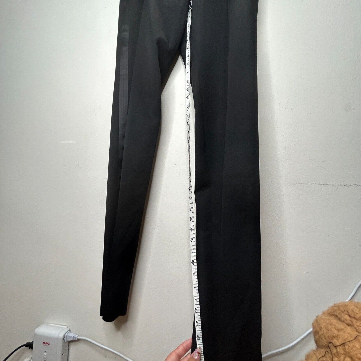 Yves Saint Laurent Black Edition Soir Straight Leg Crease Tuxedo Pant 40 / 6