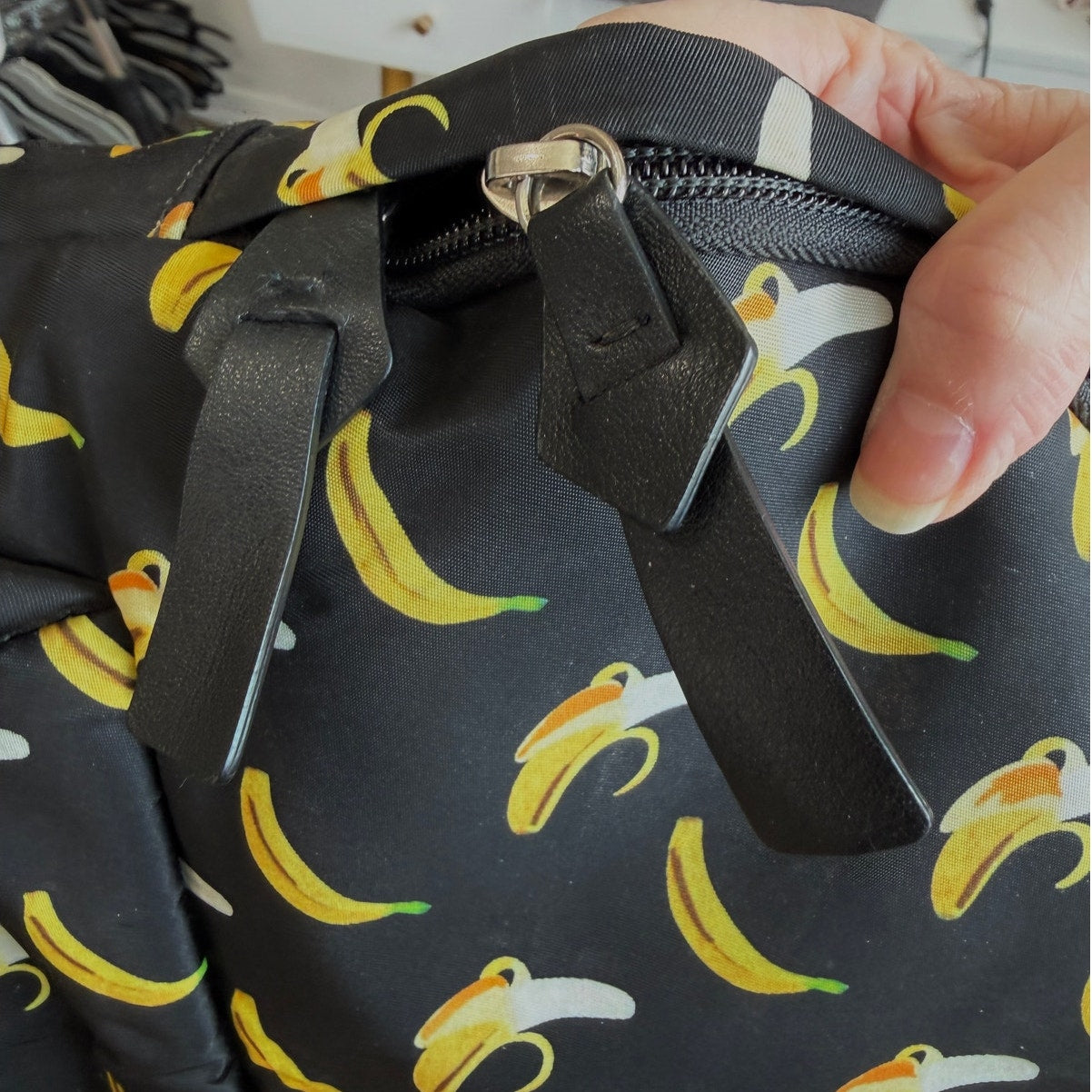 Giuseppe Zanotti Banana Print Nylon Backpack - Authentic Designer Luxury Bag