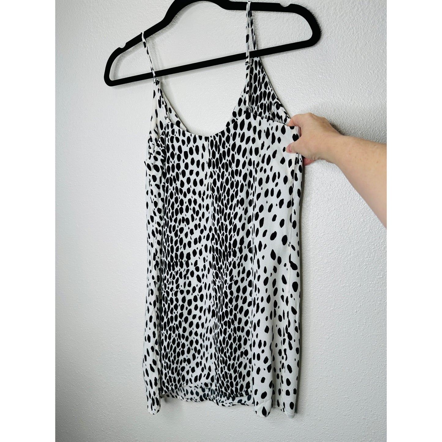 Reformation Black & White Ventura Cheetah Slip Dress XS
