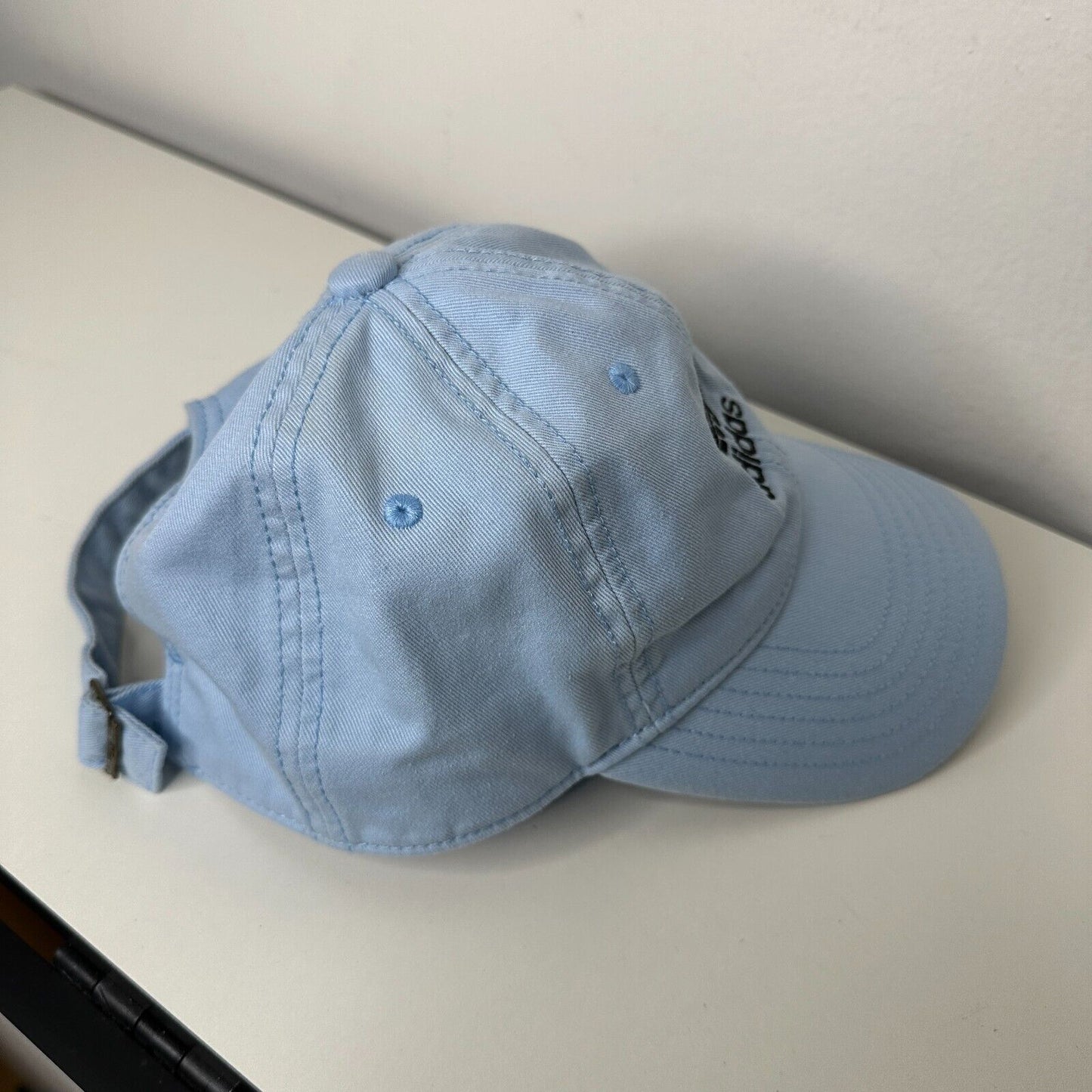 Adidas Pale Baby Blue with Black Adidas Logo Womens Baseball Hat OS