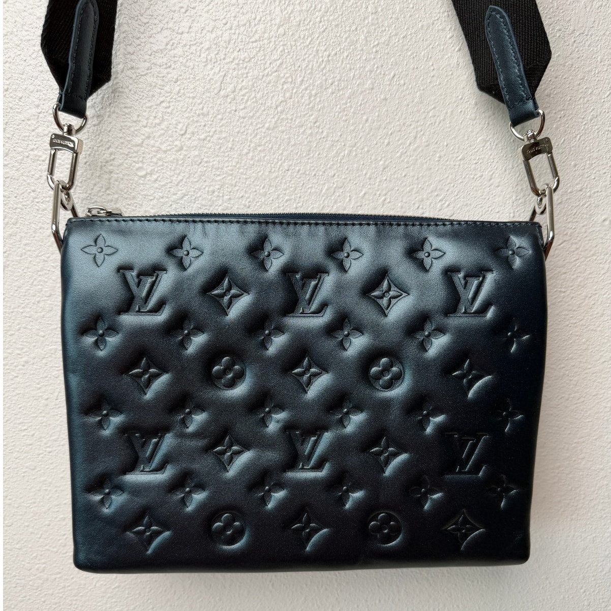 Louis Vuitton Coussin PM Metallic Blue Lambskin Crossbody Bag M21535