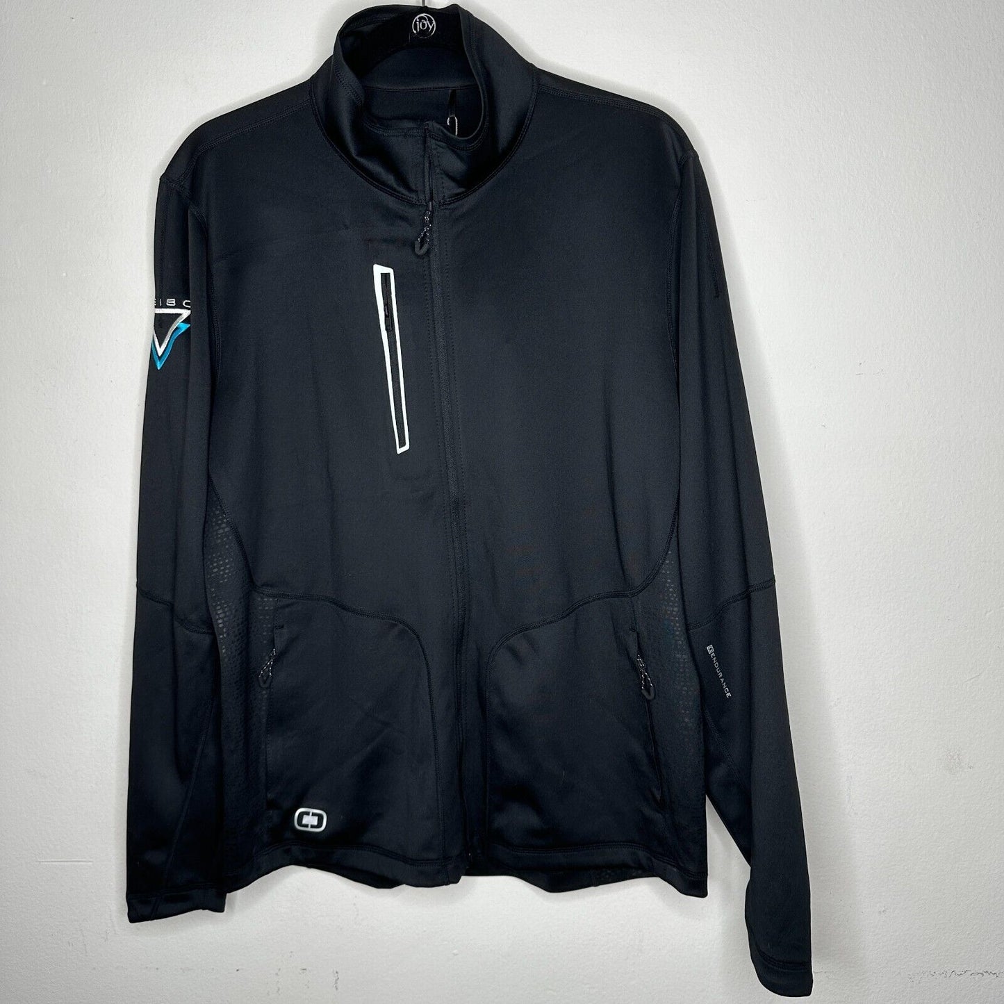 NWT Ogio Men's Black Endurance Fulcrum Running Full Zip Jacket SEIBO Logo M