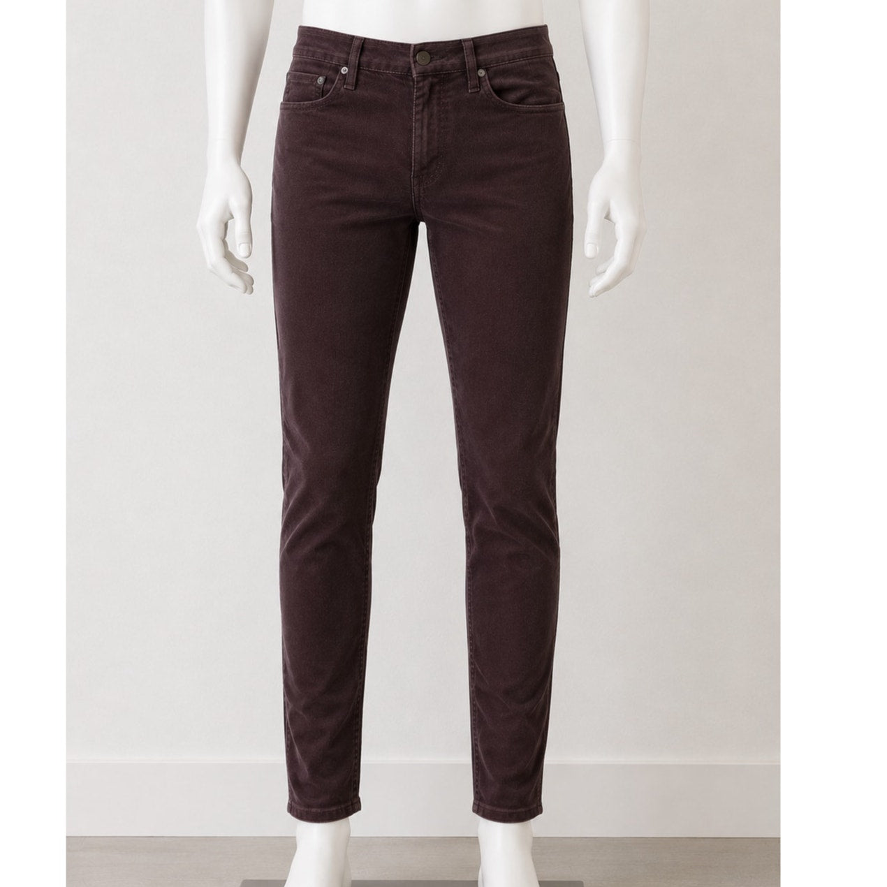 NWT Adriano Goldschmied Prima Corduroy Cigarette Pants Brown 27