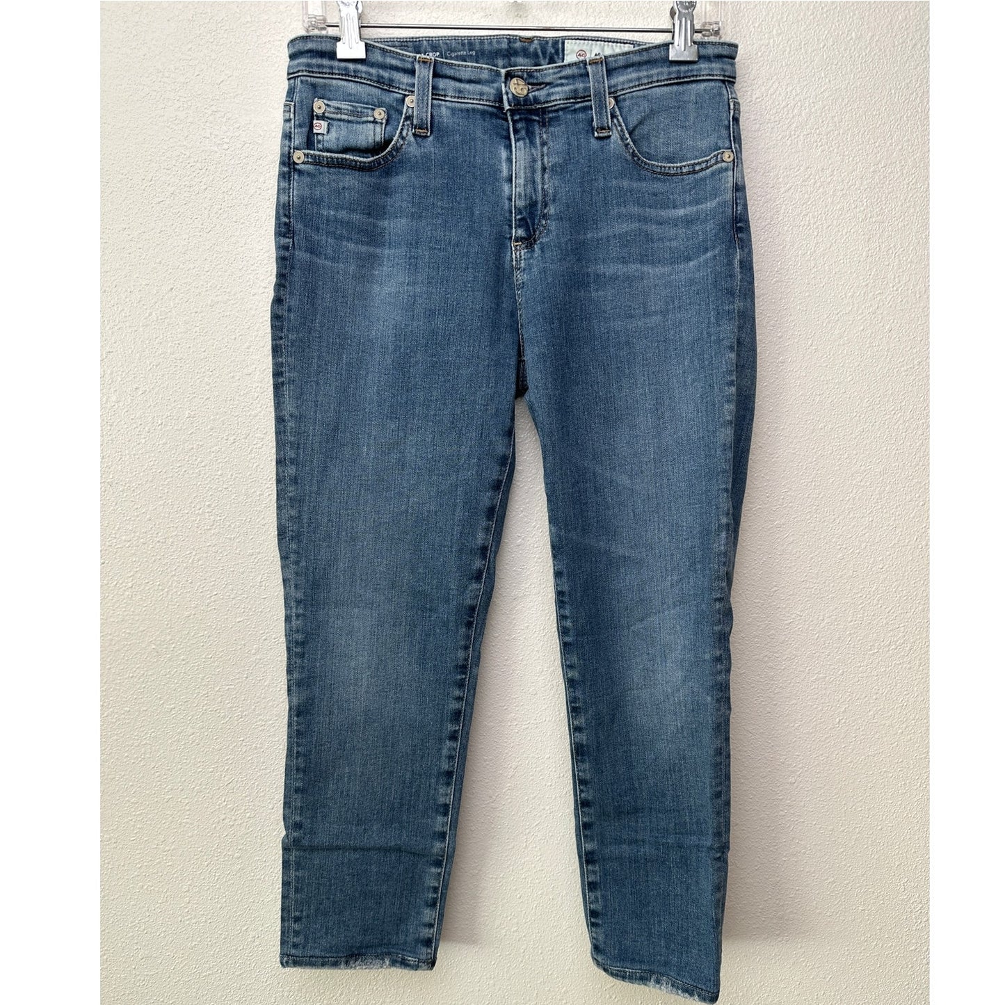 AG Adriano Goldschmied Prima Crop Cigarette Jeans Blue Women US 28