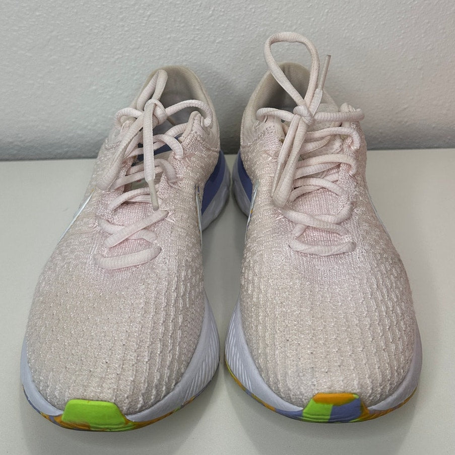 Nike Pale Pink React Infinity Run Flyknit 3 Premium Road Running Shoe 8