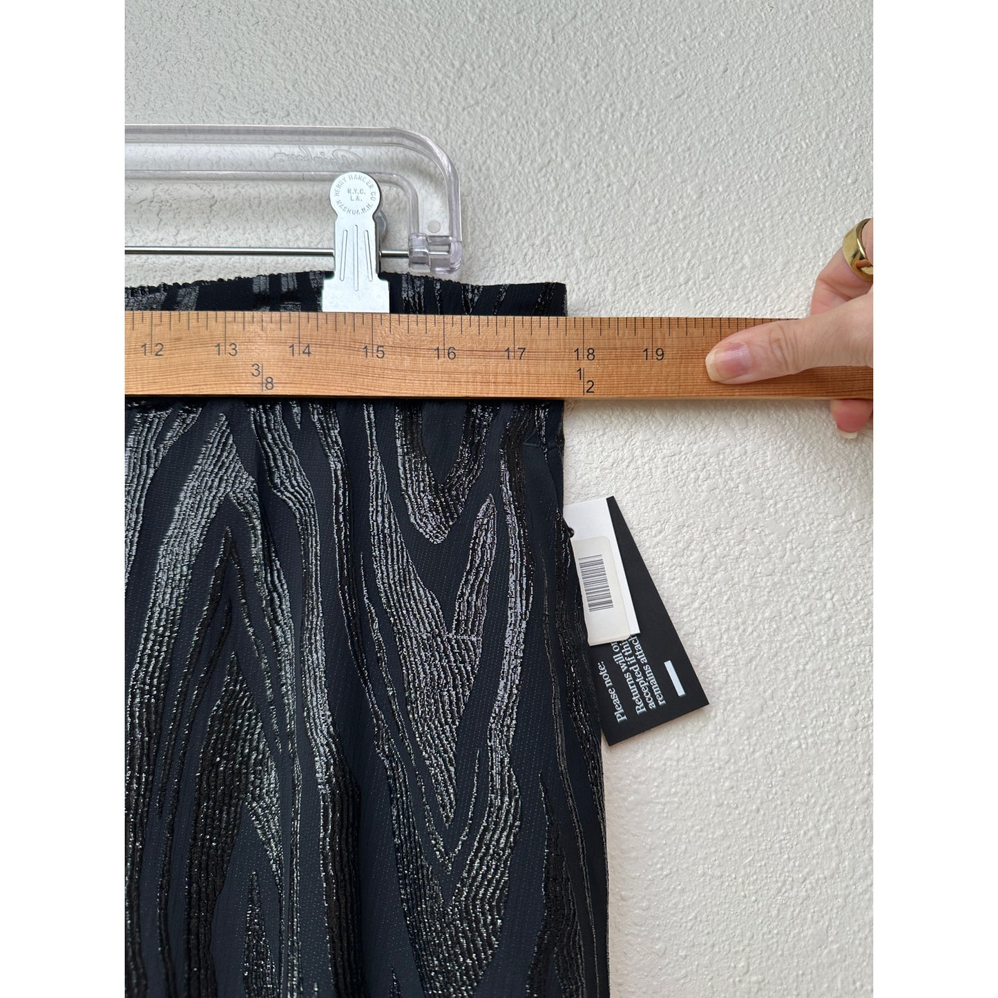 NWT Stella McCartney Woodgrain Jogger Pants Black US L