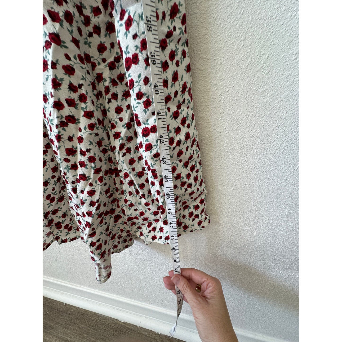 Reformation Ivory Floral Print Round Neck Cap Sleeve Open Back Maxi Dress 0