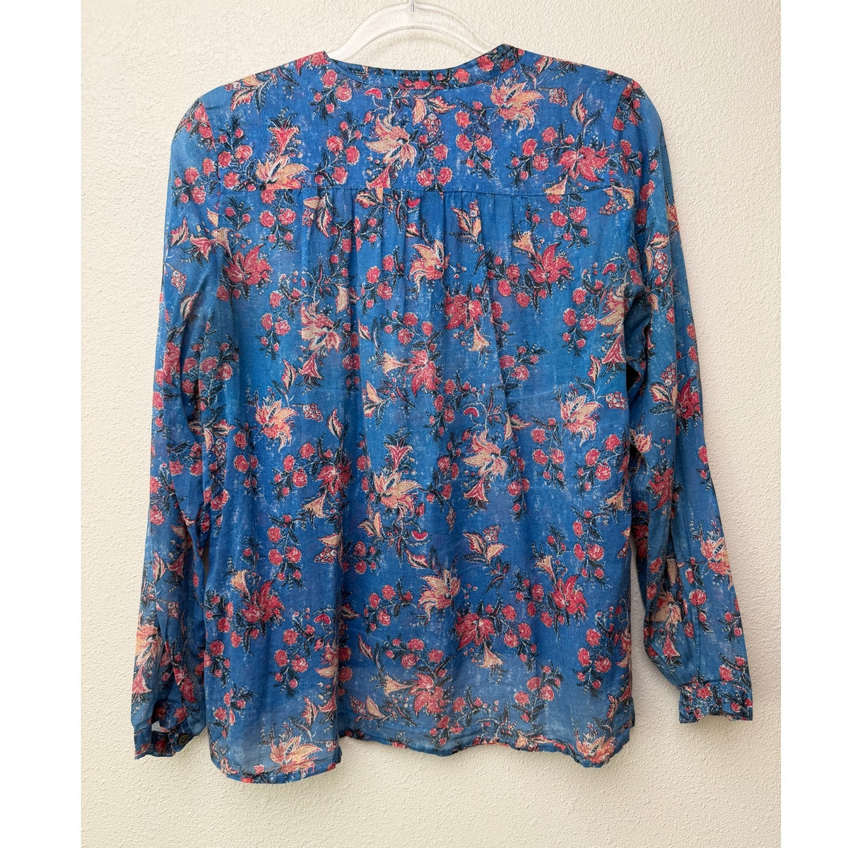 Isabel Marant Etoile Blue Floral Blouse Women FR 38/ US 6