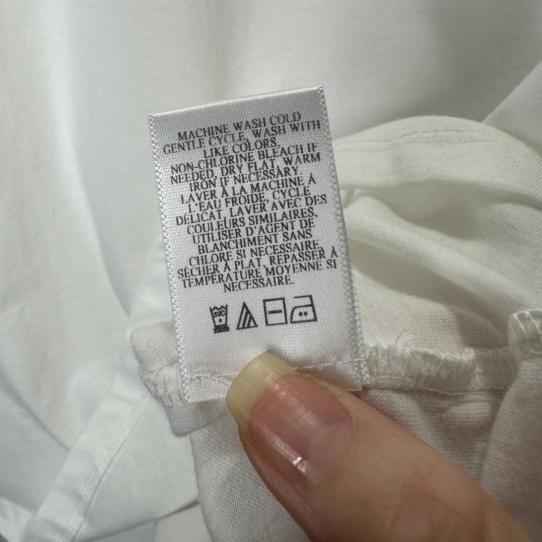 A.L.C. White Poole Puffy Short Sleeve Round Neck T-Shirt S