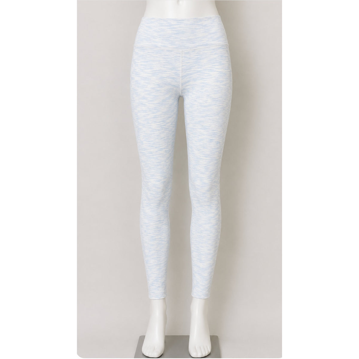 Outdoor Voices Techsweat 7/8 Activewear Legging Striped Pale Blue Pink Small