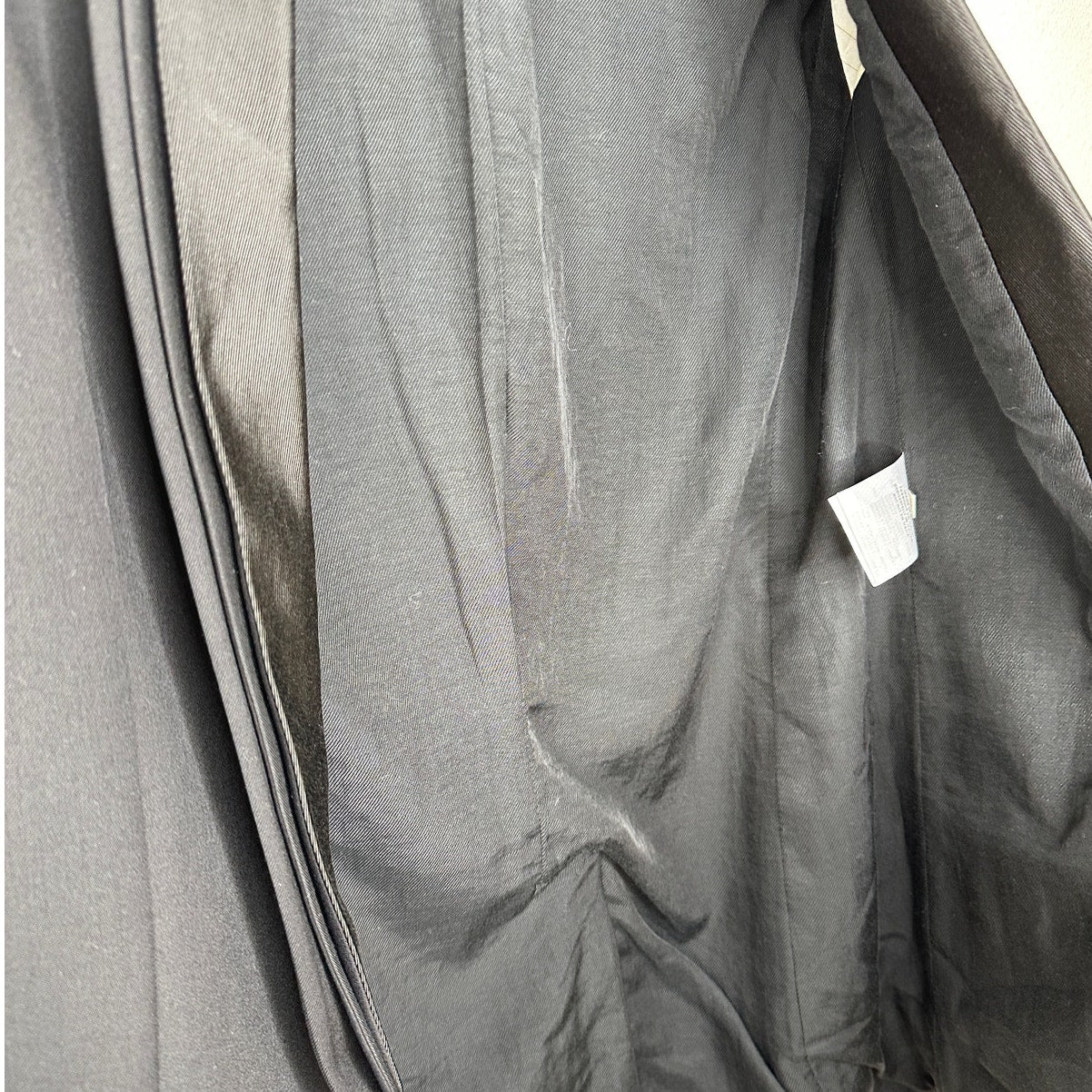 Stella McCartney Black Triple Pleat Satin Lapel Tuxedo Blazer 40 / 10