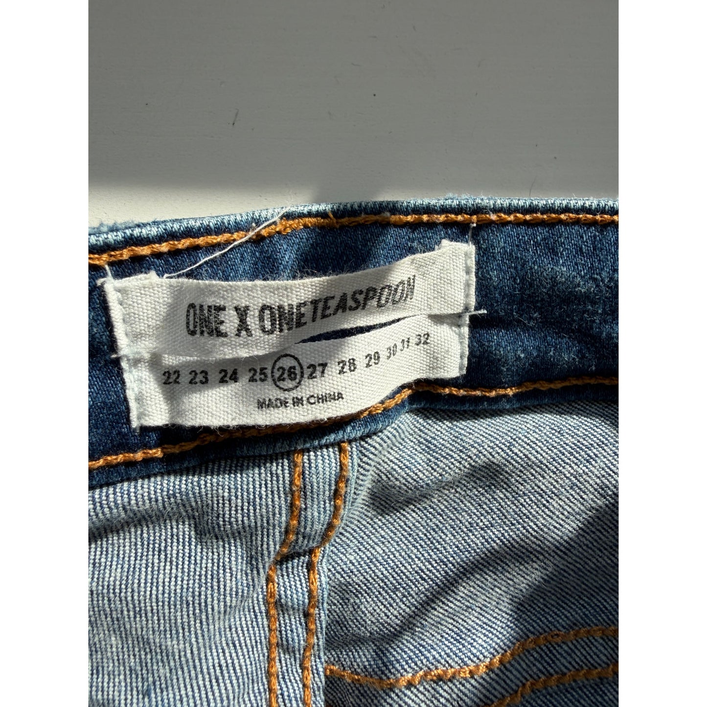 One Teaspoon Freebirds II Blue Skinny Jeans Women's 26