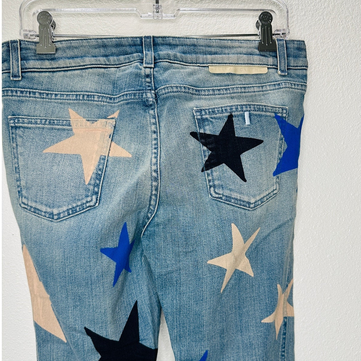 NWT Stella McCartney Blue Star Low Rise Skinny Boyfriend Jeans 29
