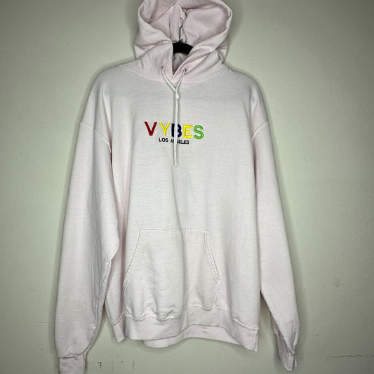 RARE Saint Luis NYC Light Pink Sweatshirt Hoodie VYBES Los Angeles David Bowie M