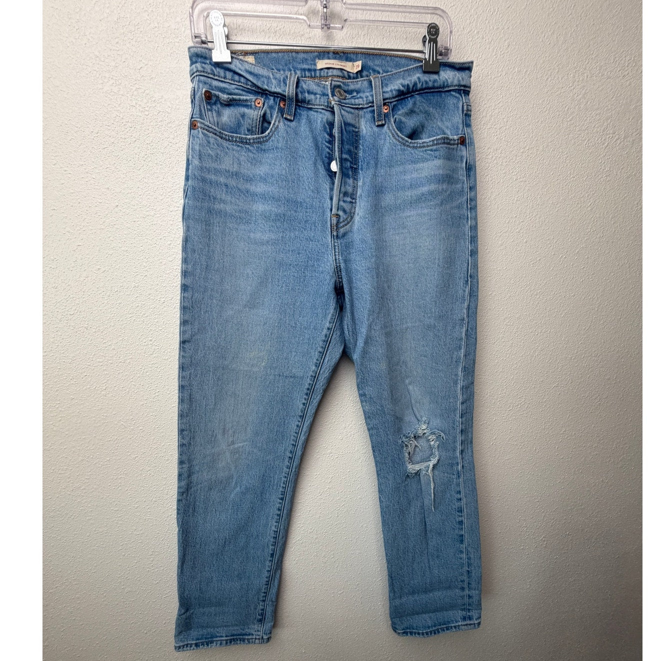 Levi's Wedgie Straight Button Fly Denim Jeans Women US 29