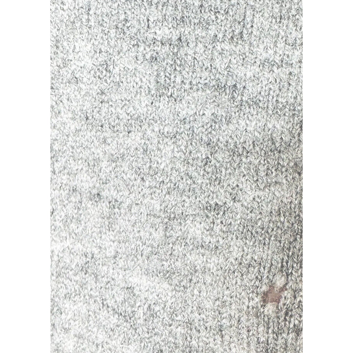 Love Tree Gray V-Neck Long Sleeve Pullover Sweater Banded Hem Thin Jumper Small