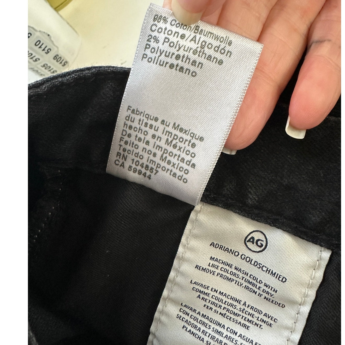 AG Black Alexxis Boot High Rise Vintage Boot Jeans Raw Hem 31