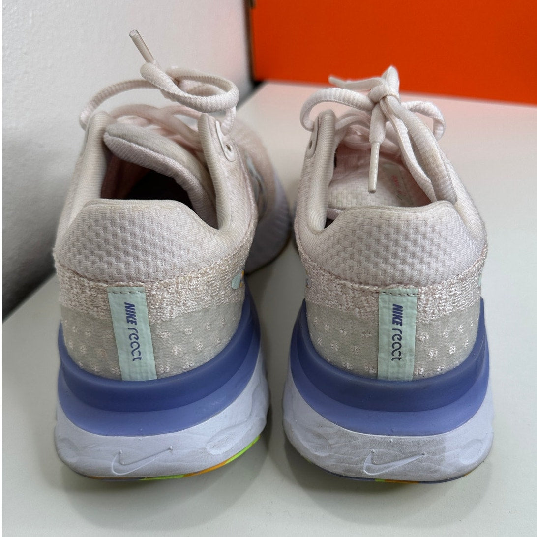 Nike Pale Pink React Infinity Run Flyknit 3 Premium Road Running Shoe 8