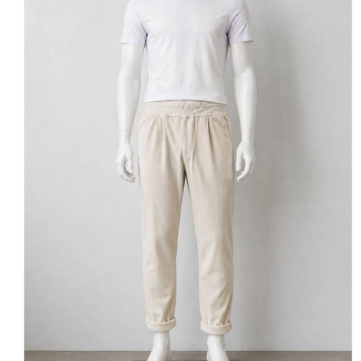 NWT James Perse Cream Ribbed Velour Jogger Unisex US S