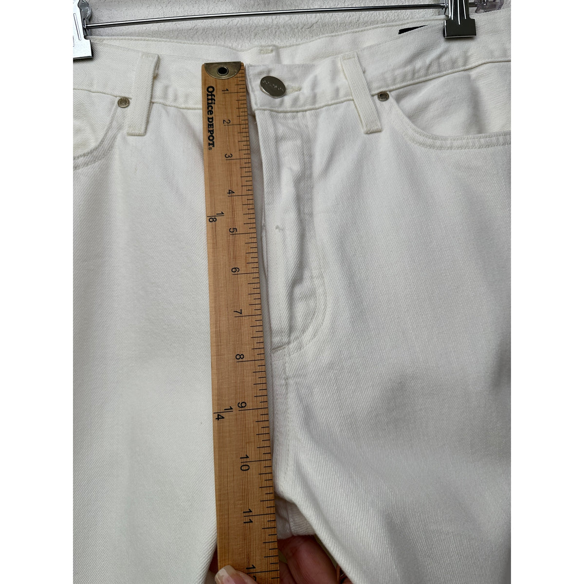 Goldsign Ivory Straight-Leg 100% Cotton Jeans Women’s 29 Button Fly