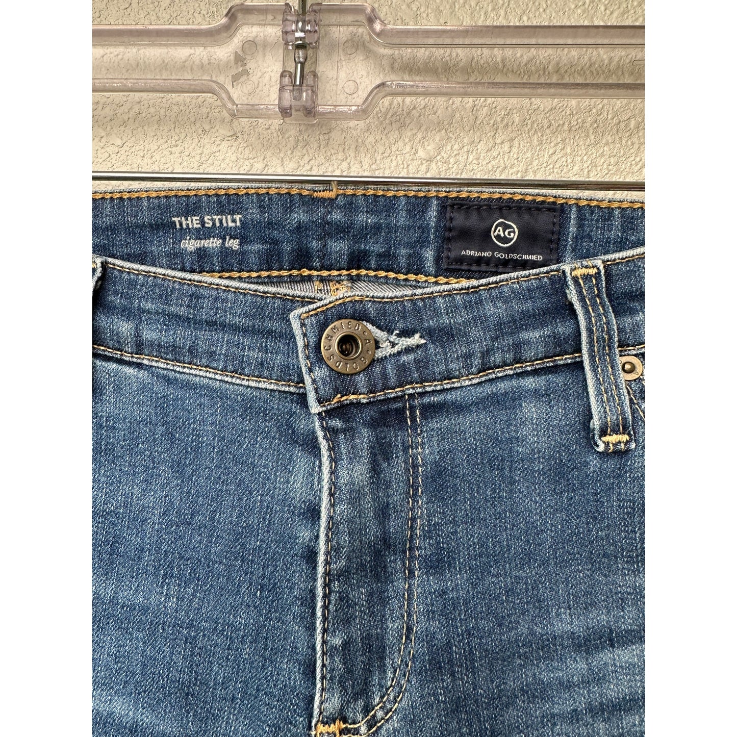 AG The Stilt Jeans Medium Wash Women US 28 Cigarette