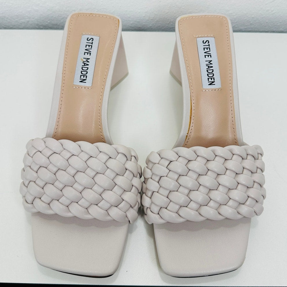 Steve Madden Bone Monte Carlo Slip On Triangle Heel Sandal 6