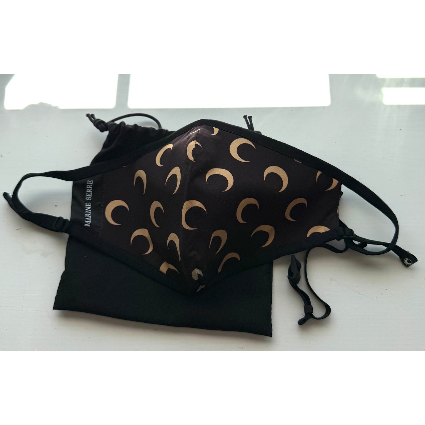 NWOT Marine Serre All Over Moon Daily Mask M L Black