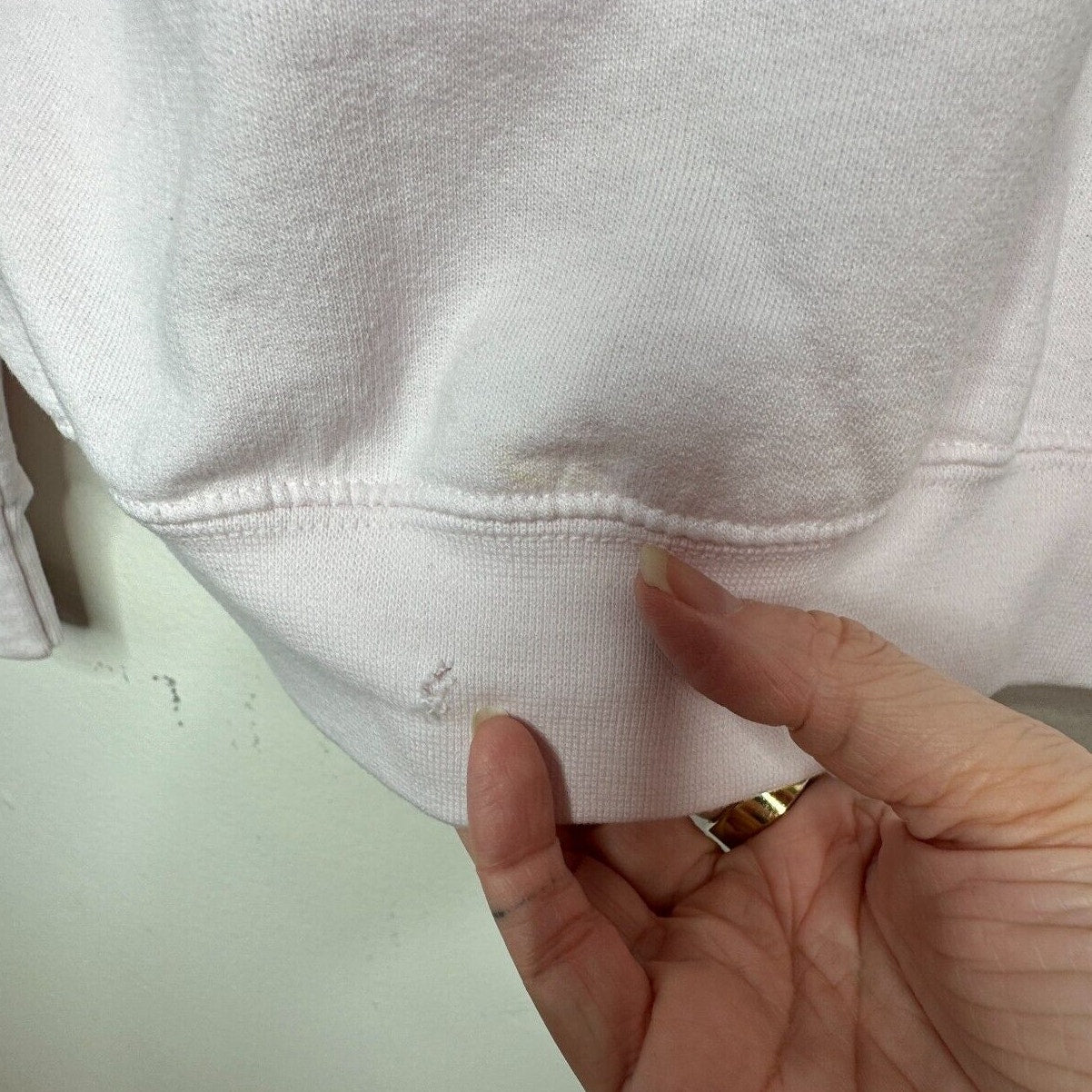 RARE Saint Luis NYC Light Pink Sweatshirt Hoodie VYBES Los Angeles David Bowie M