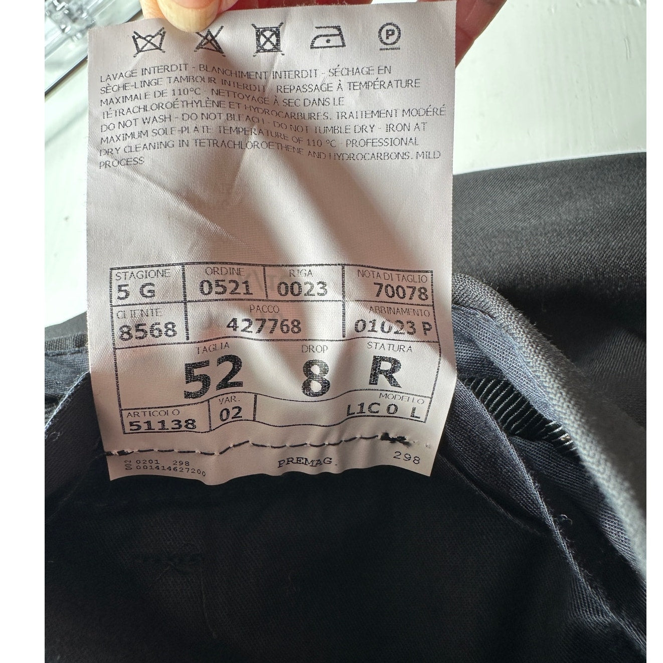 Lanvin Wool Dress Pants Black Men US 36 (EU 52) Flat-Front Trousers