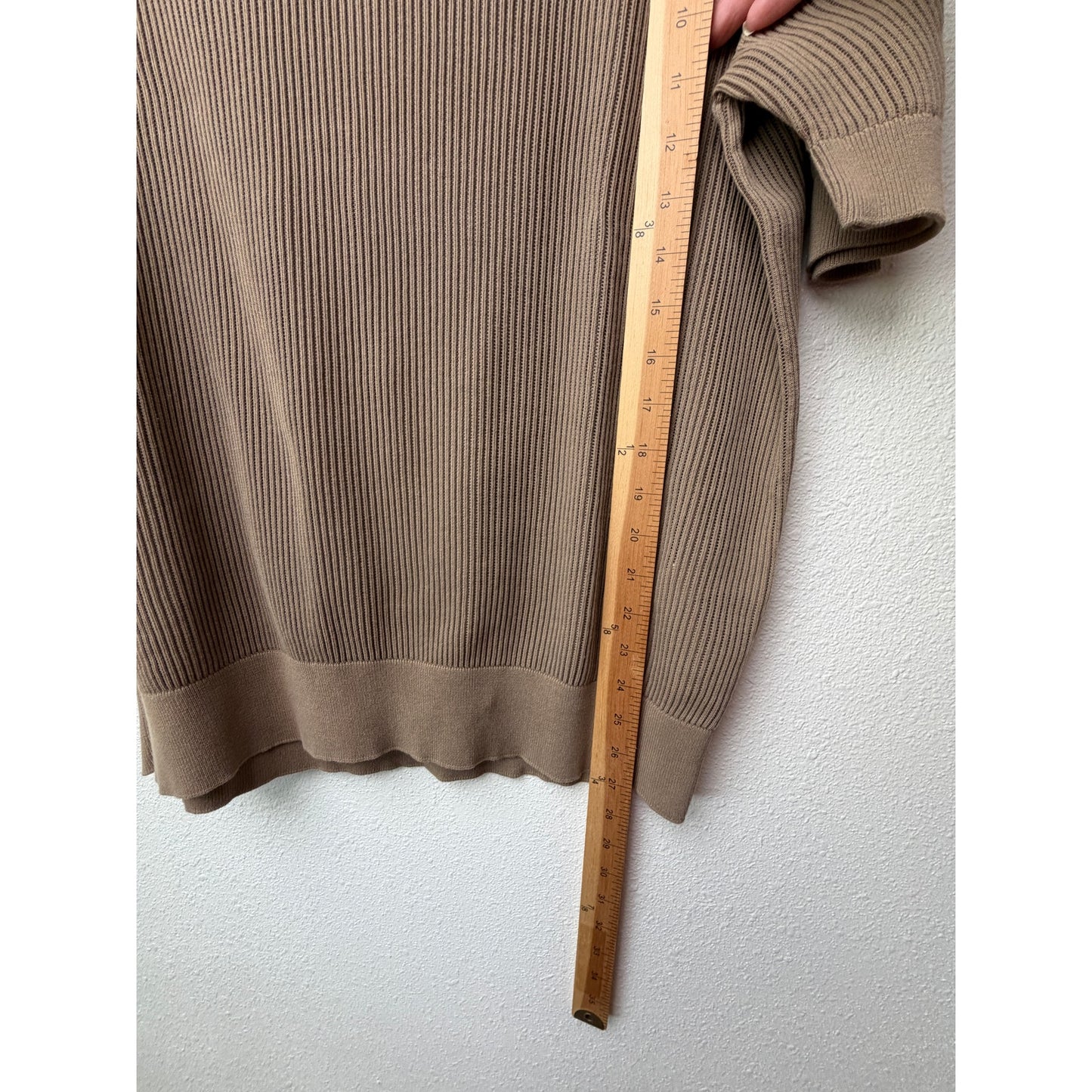 Dolce Gabbana Mens US 40 Beige Openwork Knit Polo Shirt