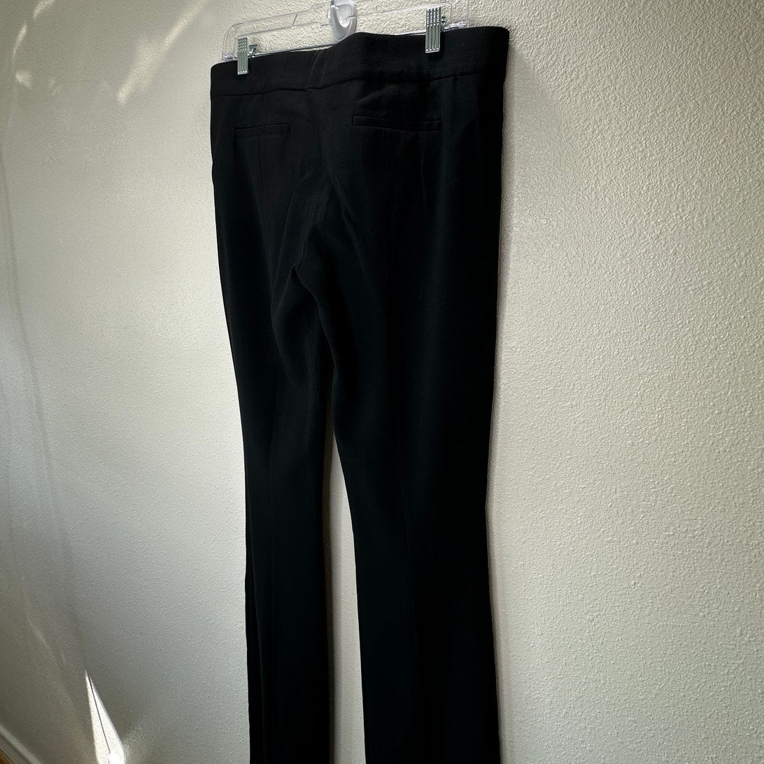 Tom Ford Black Viscose Blend Slight Flare Long Dress Pants 46 / 12
