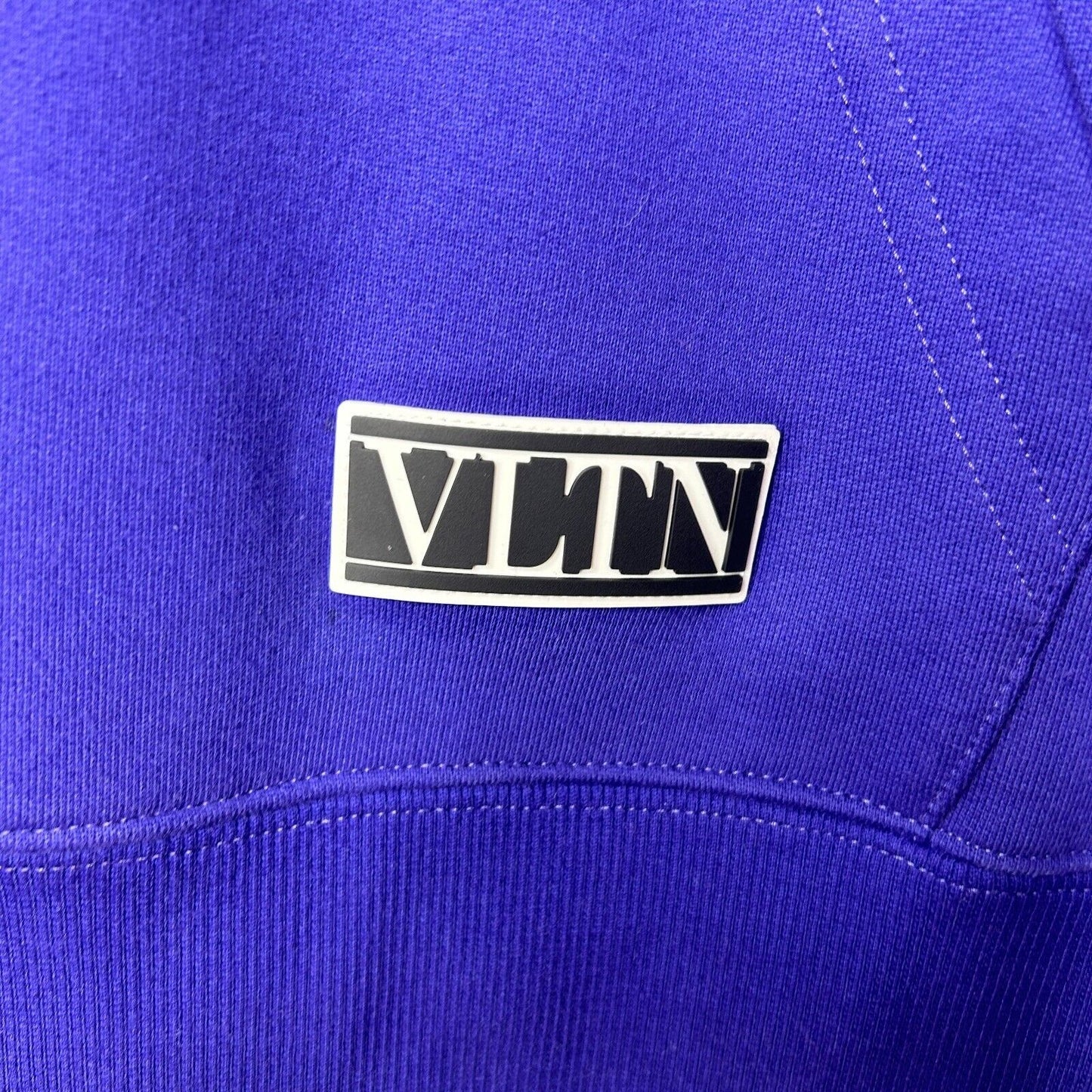 Valentino Purple Oversize Long Sleeve Hoodie Pocket VLTN