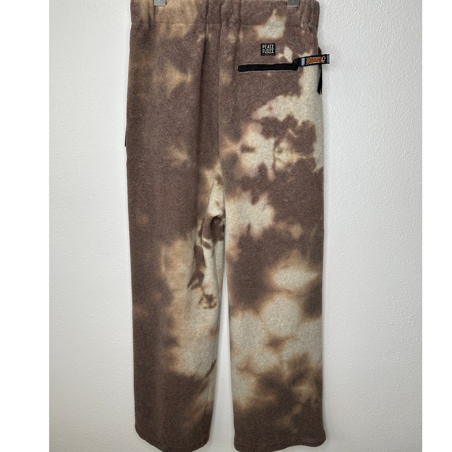 Kapital Peace Fleece Smoky Tan & Brown Tie Dye Easy Jogger Pant 3 Large