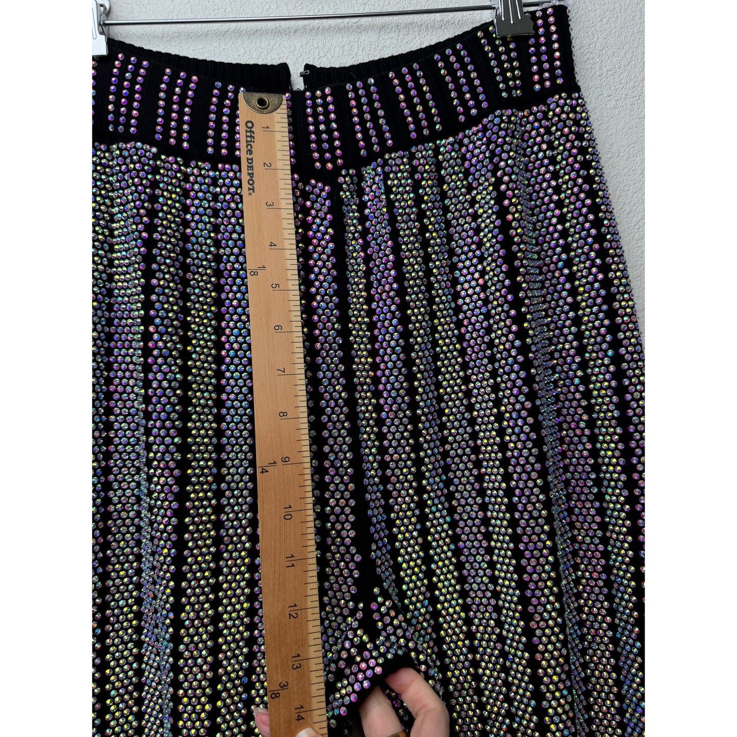 Gucci Women's L Black Crystal Sweater Pants Set