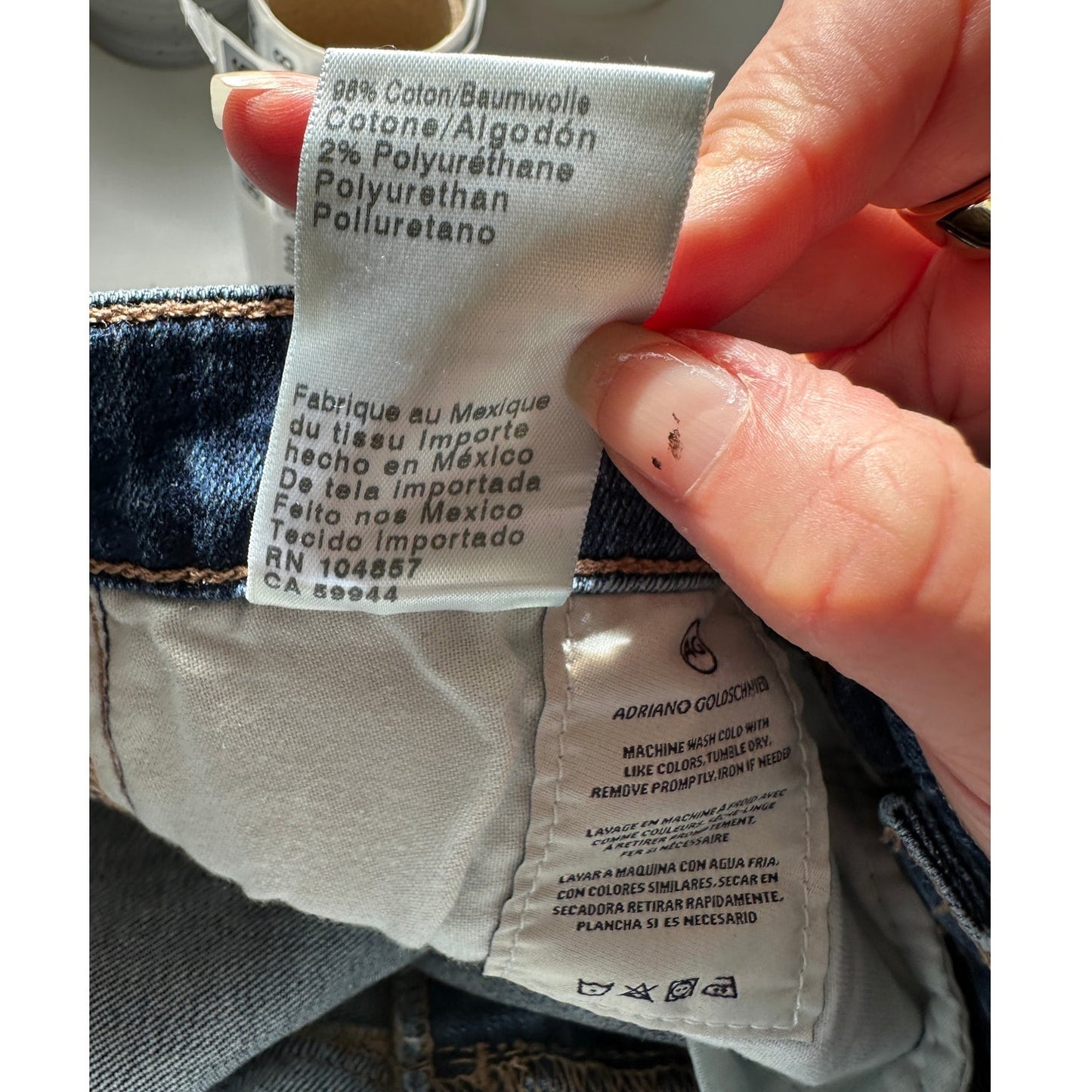 AG Adriano Goldschmied Prima Ankle Jeans Blue Cigarette Leg Sz 29